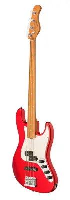MetroExpress 21-Fret Hybrid P/J 4-String Bass with Gigbag - Candy Apple Red Metallic