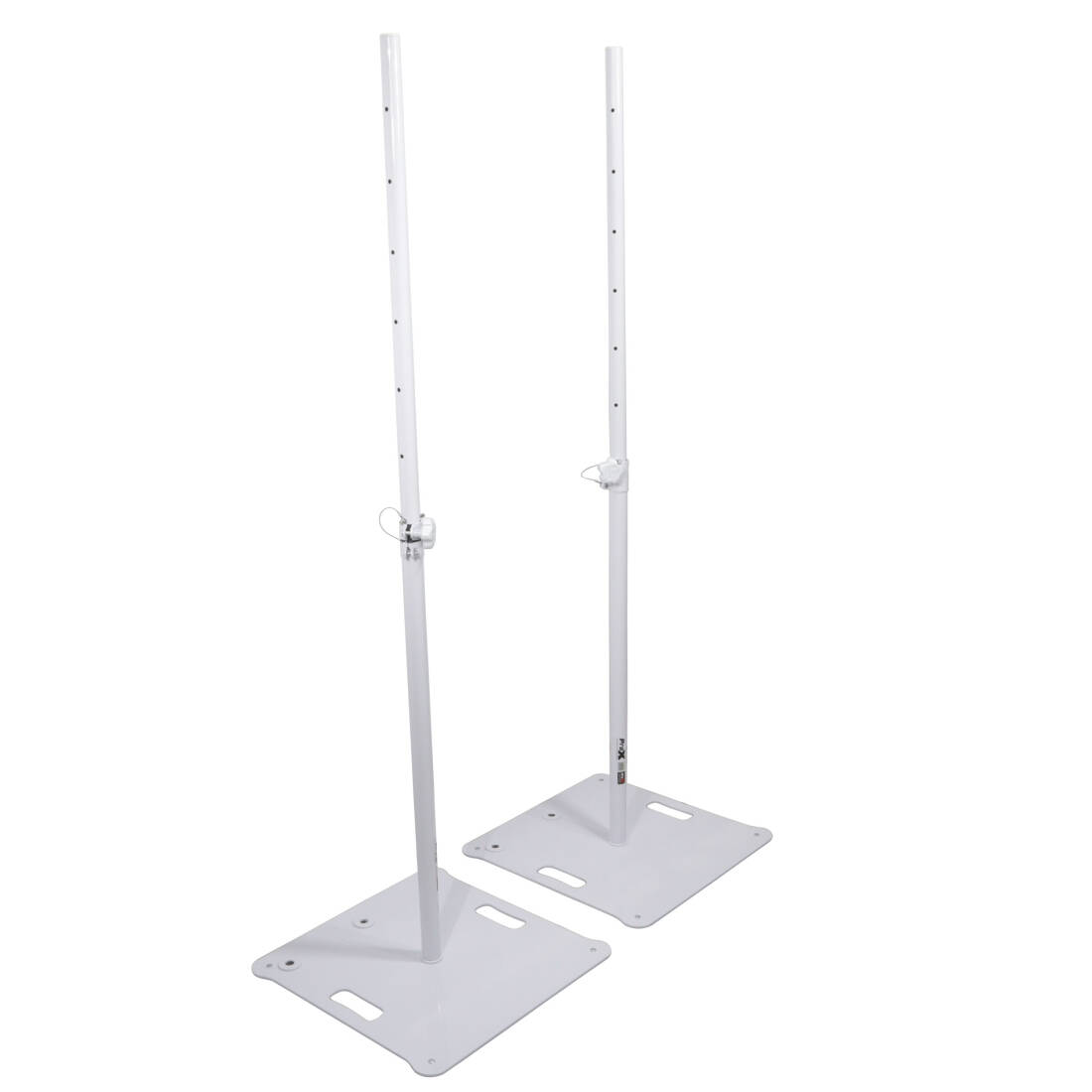 Portable Speaker and Lighting Pair Stand Kit - White