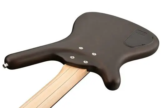 RockBass Corvette Basic 4-String Bass Guitar with Gig Bag - Nirvana Black Transparent Satin