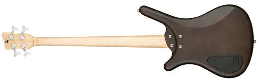 RockBass Corvette Basic 4-String Bass Guitar with Gig Bag - Nirvana Black Transparent Satin