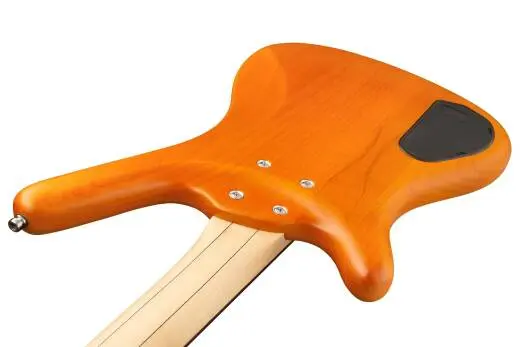 RockBass Corvette Basic 4-String Bass Guitar with Gig Bag - Honey Violin Transparent Satin