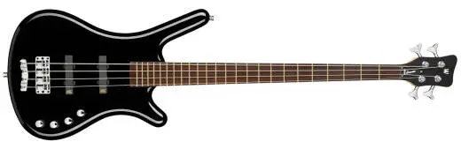 Warwick - RockBass Corvette Basic 4-String Bass Guitar with Gig Bag - Solid Black High Polish