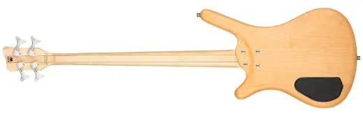 RockBass Corvette Basic 4-String Bass Guitar with Gig Bag - Natural Transparent Satin