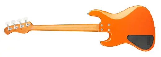 MetroExpress 21-Fret Hybrid P/J 4-String Bass with Gigbag - Candy Apple Orange Metallic
