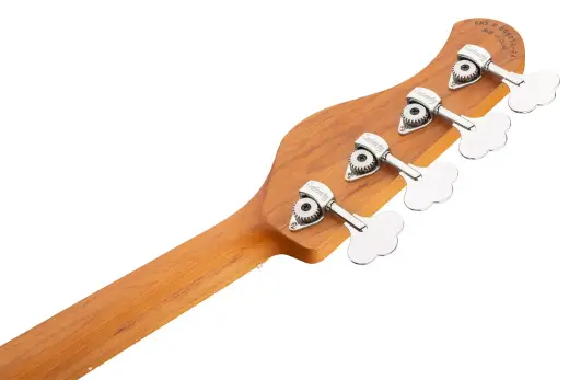 MetroExpress 21-Fret Hybrid P/J 4-String Bass with Gigbag - Candy Apple Orange Metallic