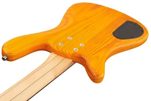 RockBass Streamer Standard 4-String Bass Guitar with Gig Bag - Honey Violin Transparent Satin