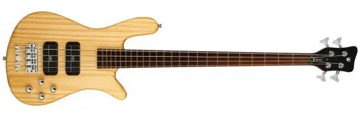 Warwick - RockBass Streamer Standard 4-String Bass Guitar with Gig Bag - Natural Transparent Satin