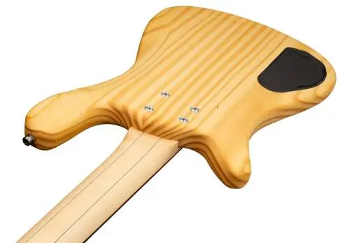 RockBass Streamer Standard 4-String Bass Guitar with Gig Bag - Natural Transparent Satin