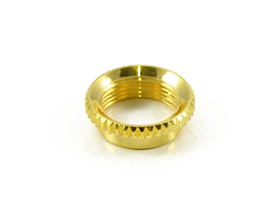 Extended Length Vintage Nut for Switchcraft Toggle Switches - Gold