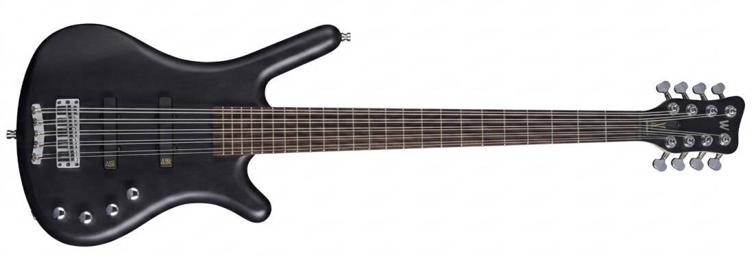 RockBass Corvette Basic 8-String Bass Guitar with Gig Bag - Nirvana Black Transparent Satin