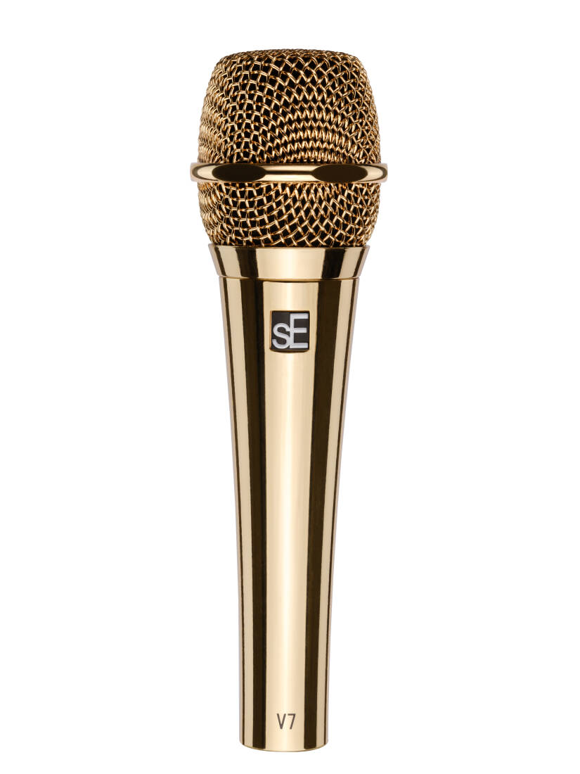 V7 Handheld Dynamic Mic - Gold