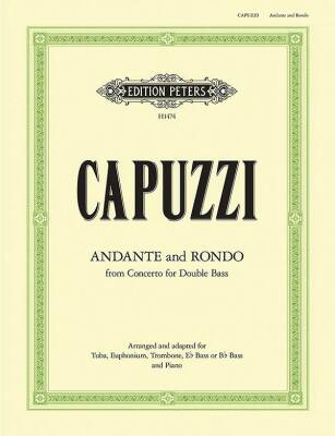 C.F. Peters Corporation - Andante and Rondo - Capuzzi/Catelinet - Bass Brass/Piano - Book