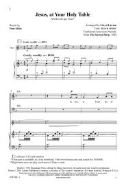 Jesus, At Your Holy Table - Allen/Larson - SATB