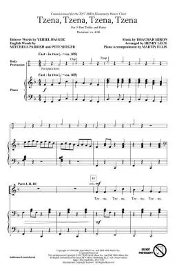 Tzena, Tzena, Tzena, Tzena - Miron/Leck/Ellis - Choral Octavo - SSA Accompanied