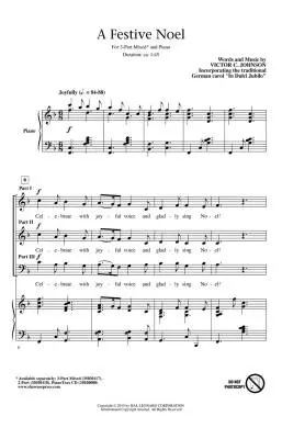 A Festive Noel - Johnson - Choral Octavo - 3-Pt Mixed Accompanied