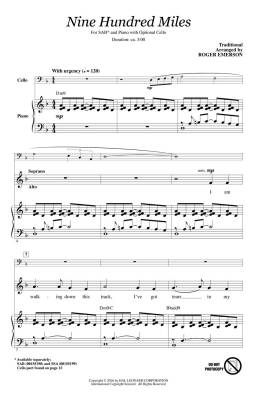 Nine Hundred Miles - Emerson - Choral Octavo - SAB Accompanied