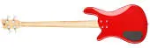 RockBass Streamer LX 4-String Bass Guitar with Gig Bag - Red Metallic High Polish