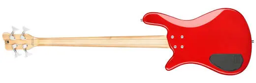 RockBass Streamer LX 4-String Bass Guitar with Gig Bag - Red Metallic High Polish