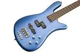 RockBass Streamer LX 4-String Bass Guitar with Gig Bag - Blue Metallic High Polish