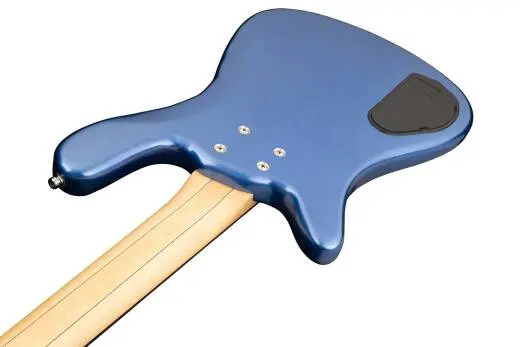 RockBass Streamer LX 4-String Bass Guitar with Gig Bag - Blue Metallic High Polish