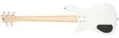 RockBass Streamer LX 5-String Bass Guitar with Gig Bag - Solid White High Polish