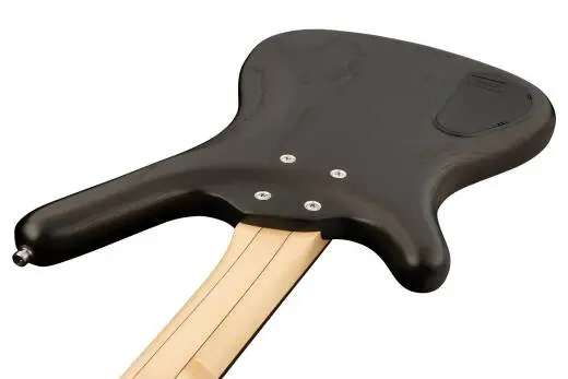 RockBass Corvette $$ 4-String Bass Guitar with Gig Bag - Nirvana Black Transparent Satin