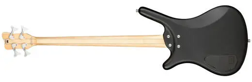 RockBass Corvette Basic 4-String Fretless Bass Guitar with Gig Bag - Nirvana Black Transparent Satin