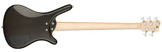 RockBass Corvette Basic 5-String Left-Handed Bass Guitar with Gig Bag - Nirvana Black Transparent Satin