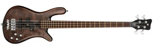 Warwick - Teambuilt Pro Series Streamer Stage I, 4-String Bass Guitar - Nirvana Black Transparent Satin