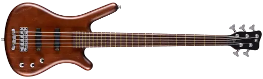 Warwick - Pro Series Corvette Ash 5-String Bass Guitar - Antique Tobacco Transparent Satin