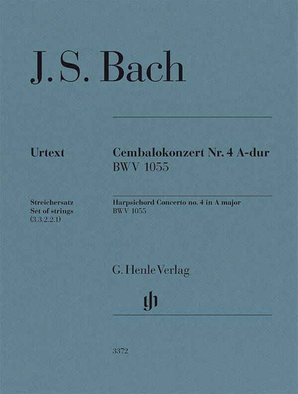 Harpsichord Concerto No. 4 in A Major, BWV 1055 - Bach - Chamber Ensemble - Parts
