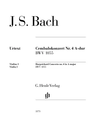 Harpsichord Concerto No. 4 in A Major, BWV 1055 - Bach - Chamber Ensemble - Parts