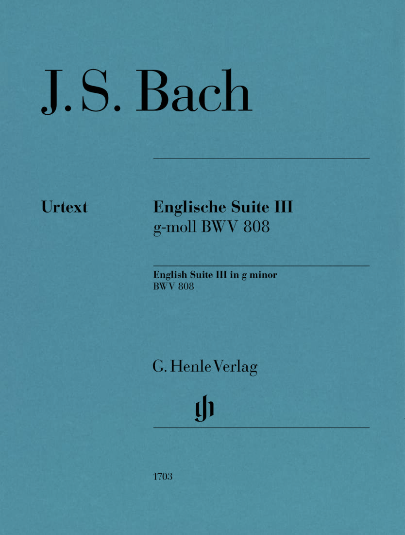 English Suite No. 3 in G Minor, BWV 808 - Bach/Scheideler - Piano - Sheet