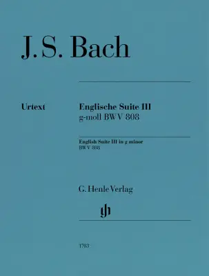 G. Henle Verlag - English Suite No. 3 in G Minor, BWV 808 - Bach/Scheideler - Piano - Sheet