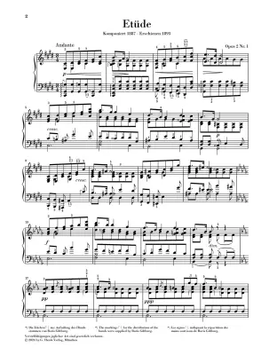 Etude in C-sharp Minor, Op. 2 No. 1 - Scriabin/Rubcova - Piano - Sheet