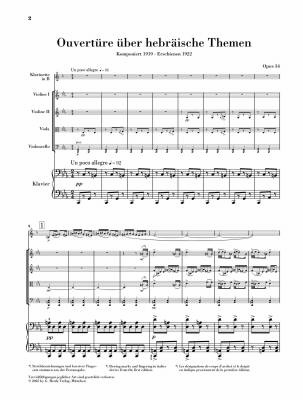 Overture on Hebrew Themes Op. 34 - Prokofiev/Czolbe - Chamber Ensemble