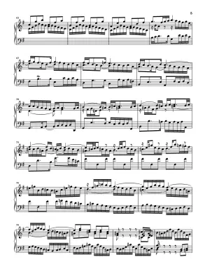 English Suite No. 5 in E Minor BWV 810 - Bach/Scheideler - Piano - Sheet