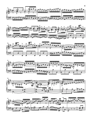 English Suite No. 5 in E Minor BWV 810 - Bach/Scheideler - Piano - Sheet