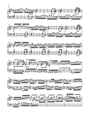 English Suite No. 5 in E Minor BWV 810 - Bach/Scheideler - Piano - Sheet