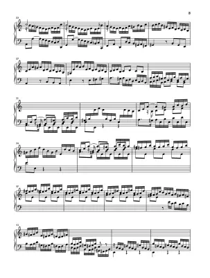 English Suite No. 2 A Minor BWV 807 - Bach/Scheideler - Piano - Sheet