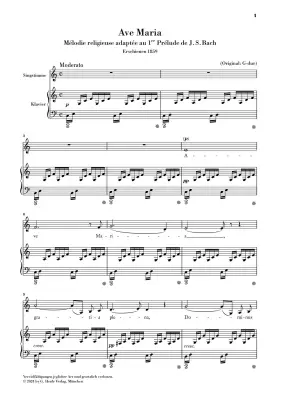 Ave Maria - Gounod/Conde - Low Voice/Piano - Sheet