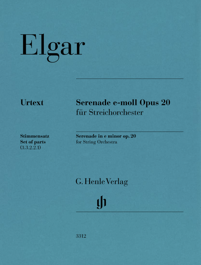 Serenade in E Minor, Op. 20 - Elgar/Marshall-Luck - String Orchestra - Parts Set