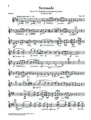 Serenade in E Minor, Op. 20 - Elgar/Marshall-Luck - String Orchestra - Parts Set