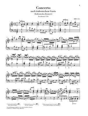 Italian Concerto, BWV 971 - Bach/Scheideler - Piano - Sheet