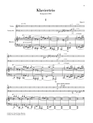Piano Trio, Op. 6 - Kissin - Piano Trio - Score and Parts
