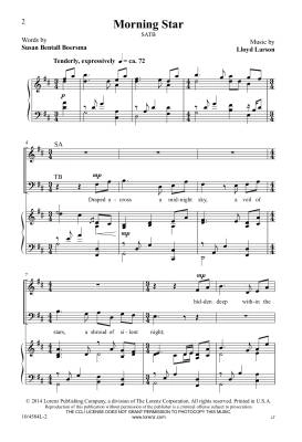 Morning Star - Boersma/Larson - SATB