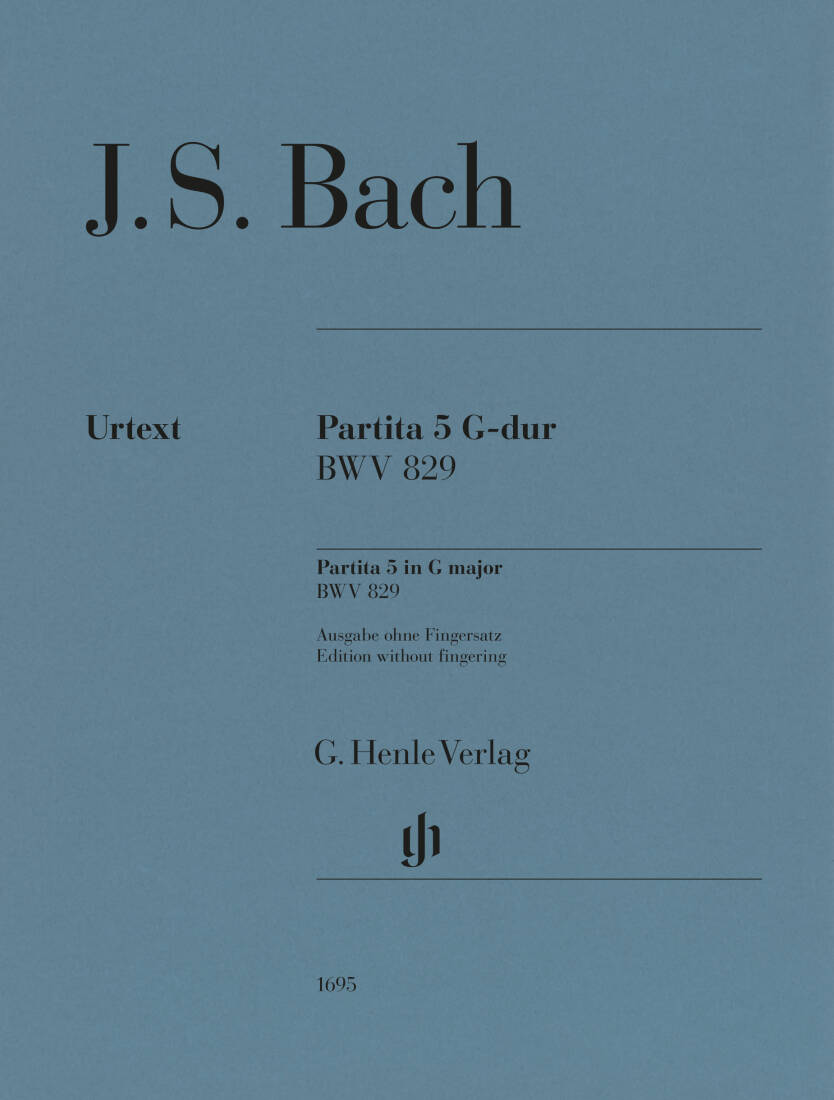Partita No. 5 in G Major, BWV 829 - Bach/Scheideler - Piano - Sheet