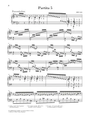 Partita No. 5 in G Major, BWV 829 - Bach/Scheideler - Piano - Sheet