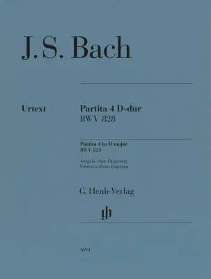 G. Henle Verlag - Partita No. 4 in D Major, BWV 828 - Bach/Scheideler - Piano - Sheet