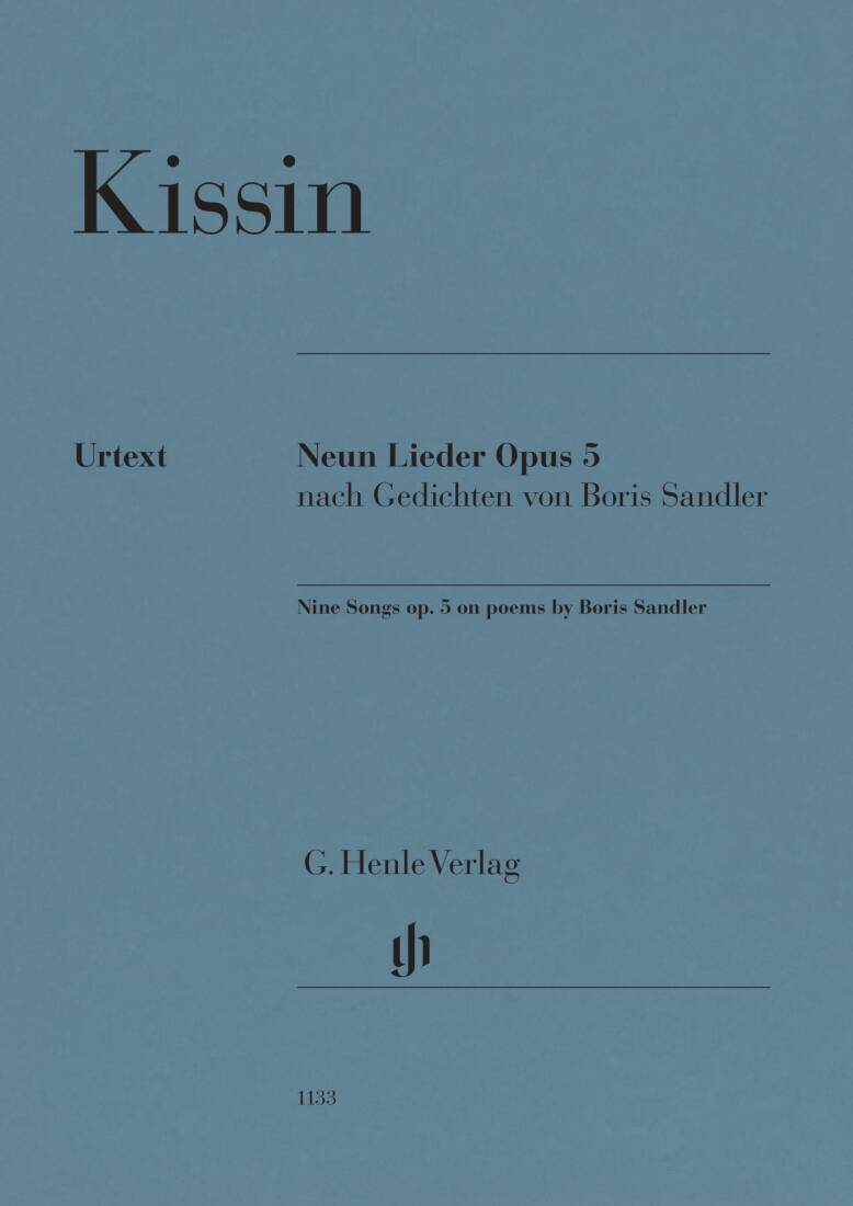 Nine Songs, Op. 5 - Kissin - High Voice/Piano - Book